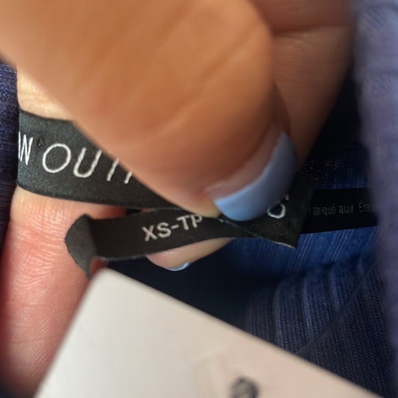 New with Tags Urban Outfitters Blue Mock Neck Long Sleeve Dress Size XS - Picture 4 of 5